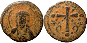 Byzantine coin
21mm 4,51g
Artificial sand patina