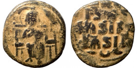 Byzantine coin
26mm 6,79g
Artificial sand patina