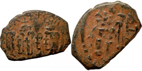 Byzantine coin
18mm 3,62g
Artificial sand patina