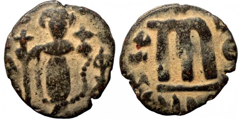 Byzantine coin
20mm 3,08g
Artificial sand patina