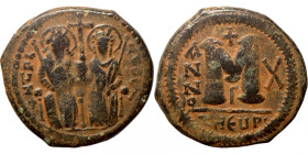 Byzantine coin
28mm 12,23g
Artificial sand patina