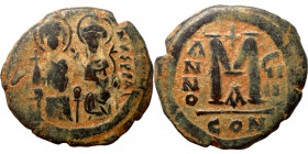 Byzantine coin
28mm 12,88g
Artificial sand patina