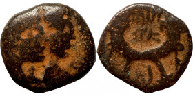 Byzantine coin
16mm 2,66g
Artificial sand patina