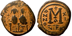 Byzantine coin
30mm 11,75g
Artificial sand patina