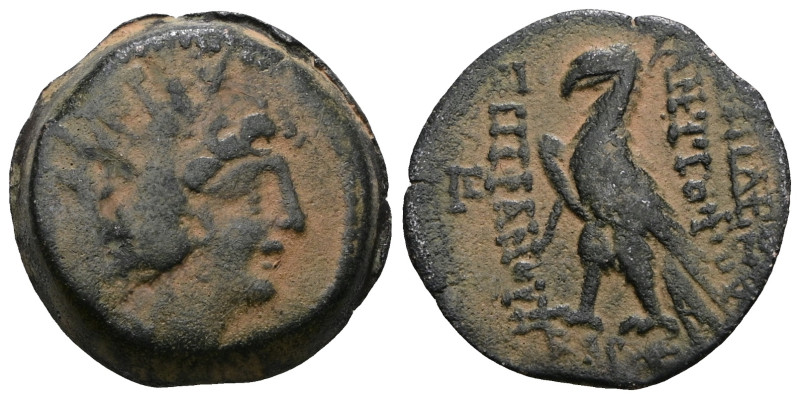 Antiochos VI Dionysos.Antıoch on the Orontes.circa 143-142 B.C.. Artificial sand...