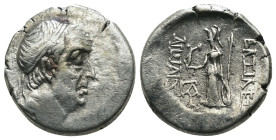 Cappadocia. Ariobarzanes I Philoromaios (95-63 BC). AR Drachm. Eusebeia. Weight 3,73 gr - Diameter 14 mm