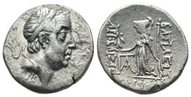 Cappadocia. Ariobarzanes I Philoromaios (95-63 BC). AR Drachm. Eusebeia. Weight 3,92 gr - Diameter 15 mm