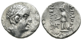 Cappadocia. Ariobarzanes I Philoromaios (95-63 BC). AR Drachm. Eusebeia. Weight 3,95 gr - Diameter 15 mm