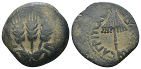 Judaea. Jerusalem. Agrippa I CE 37-43. Prutah Æ.. artificial sandpatina.. Weight 3,00 gr - Diameter 17 mm