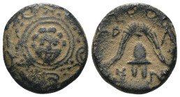 KINGS of MACEDON. Alexander III ‘the Great’. 336-323 BC. AE Salamis mint.Artificial sandpatina. Weight 3,42 gr - Diameter 14 mm