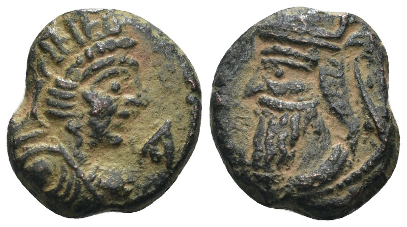 Kings of Parthia, Vologases IV AE Dichalkon. Seleukeia on the Tigris, ucertain d...