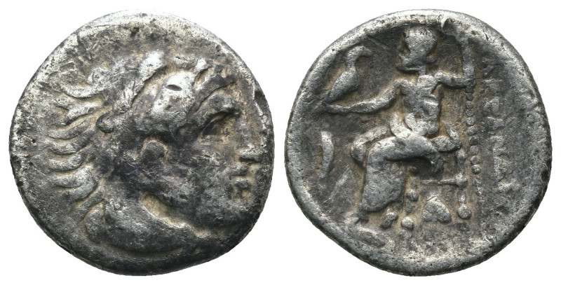 Macedonia. Alexander the Great. (336-323 BC) AR Drachm. Obv: head of Alexander t...