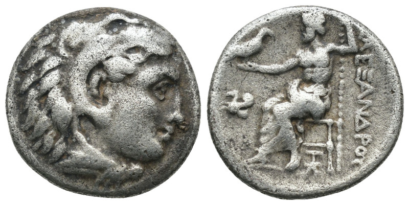 Macedonia. Alexander the Great. (336-323 BC) AR Drachm. Obv: head of Alexander t...