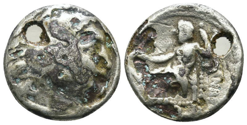 Macedonia. Alexander the Great. (336-323 BC) Subaeratus Drachm. Obv: head of Ale...