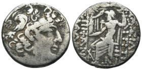 Philp I. Philadelphos. (95-75 BC) AR Tetradrachm. Antioch. Obv: diademed head right. Rev: Zeus seated left holding Nike. Weight 14,72 gr - Diameter 24...