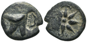 Pontos. Amisos. (130-100 BC) Æ Bronze. Obv: prow. Rev: star. Weight 6,84 gr - Diameter 21 mm