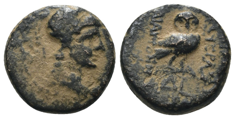 Seleukis and Pieria. Laodicea ad Mare. 1st century BC. Æ. Artificial sandpatina....