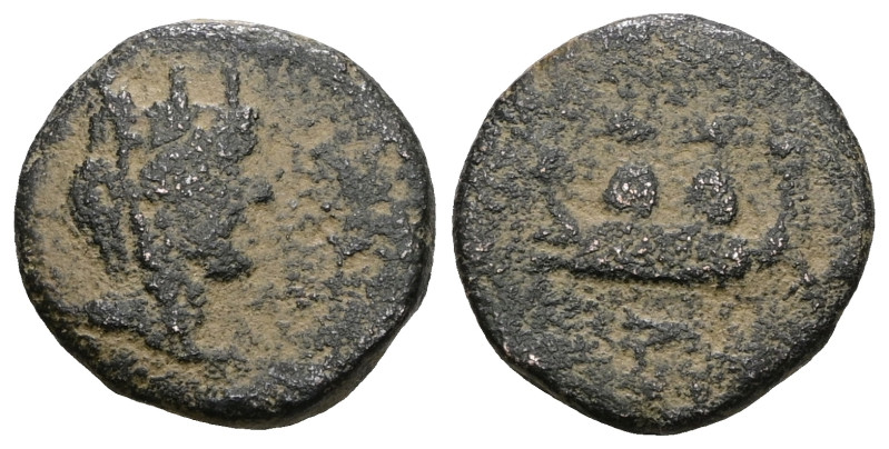 PHOENICIA, Sidon. Autonomous issues. Dated CY 56 (56/5 BC). . Artificial sandpat...