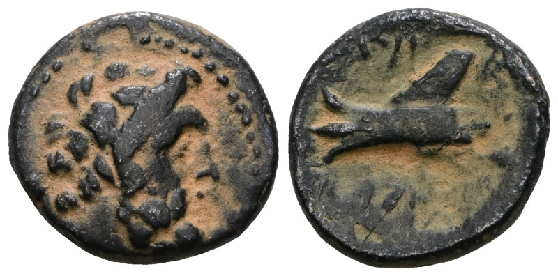 Phoenicia, Arados, AE. Artificial sandpatina. Weight 3,01 gr - Diameter 14 mm