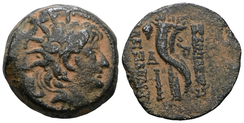 SELEUKID KINGS of SYRIA. Alexander II Zebinas. 128-122 BC. Artificial sandpatina...