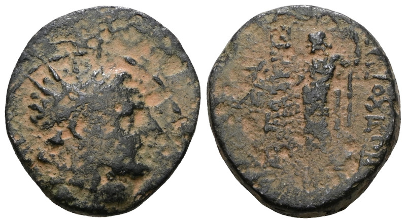 SELEUKID KINGS OF SYRIA. Antiochos VI Dionysos, 144-142 BC. Artificial sandpatin...