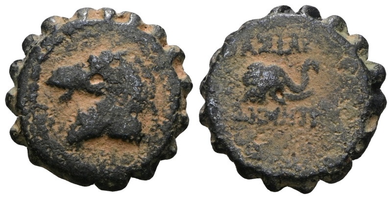 SELEUKID KINGS OF SYRIA. Demetrios I Soter, 162-150 BC. Ae serrate. . Artificial...