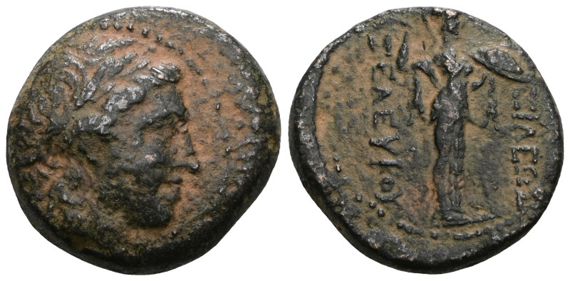 Seleukos I Nikator Æ. Antioch on the Orontes, circa 300-281 BC. . Artificial san...