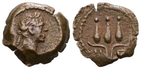 Alexandria. Trajan. A.D. 98-117. Æ dichalkon. Weight 1,94 gr - Diameter 13 mm
