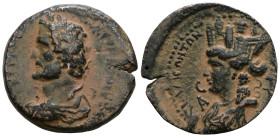 Antoninus Pius. (138-161 AD). Æ. Syria. Laodicea ad Mare. . Artificial sandpatina.Weight 8,72 gr - Diameter 24 mm