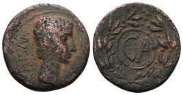 Augustus, 27 BC-14 AD, AE sestertius. Artificial sandpatina. Weight 3,27 gr - Diameter 18 mm