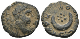 Caracalla. (198-217 AD). Æ Bronze. Mesopotamia. Carrhae. Artificial sandpatina. Weight 2,54 gr - Diameter 14 mm