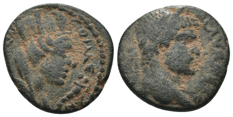 Carrhae. Caracalla. A.D. 198-217. AE. Weight 3,81 gr - Diameter 16 mm