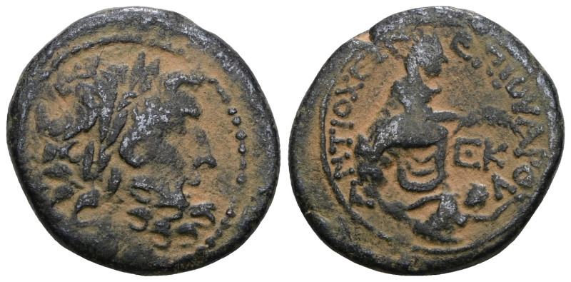 SELEUCIS and PIERIA, Antioch. temp. Augustus. 27 BC-AD 14. Æ Trichalkon. P. Quin...