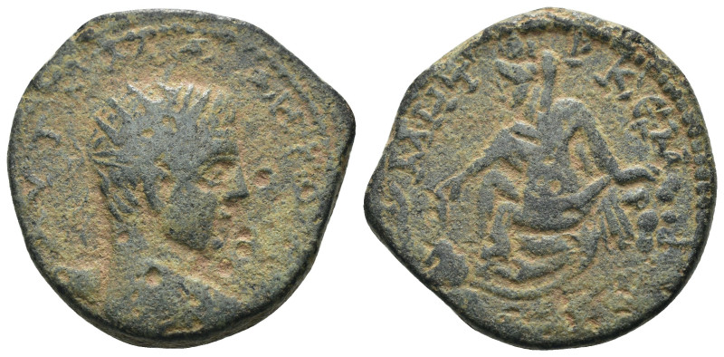 Seleucis and Pieria, Antioch, Elagabalus, (A.D. 218-222), AE. . artificial sandp...