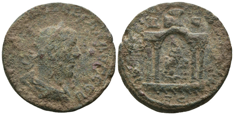 Trebonianus Gallus. (251-253 AD). Æ Bronze. Seleucis and Pieria. Antioch. Obv: l...