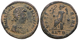 Valentinianus II., 375-392. Æ-Centenionalis.Antıoch. Artificial sandpatina. Weight 2,72 gr - Diameter 17 mm
