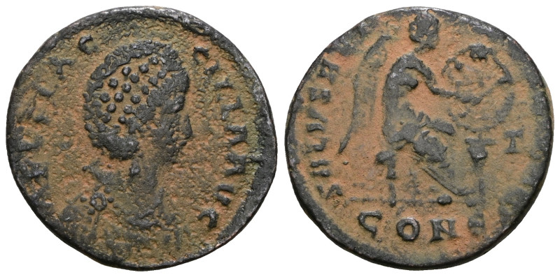 Aelia Flaccilla, Augusta, 379-386/8. Follis (Bronze. Artificial sandpatina.Weigh...