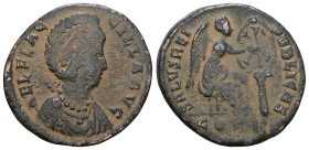 Aelia Flacilla AE14, Constantinopolis Aelia Flaccilla (379-386/8). . Artificial sandpatina.Weight 4,74 gr - Diameter 20 mm