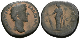 Antoninus Pius, Roman Empire Sestertius Antoninus Pius. . Artificial sandpatina.Weight 14,09 gr - Diameter 25 mm