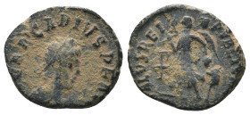 Arcadius. (392-395 AD). Æ Follis. Obv: DN ARCADIVS PF AVG. pearl-diademed bust of Arcadius right. Rev: SALVS REIPVBLICAE. Victory advancing left. Weig...