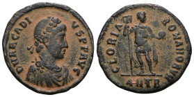 Arcadius. A.D. 383-408. Æ 2 .Antıoch mınt.. Artificial sandpatina.Weight 4,76 gr - Diameter 20 mm