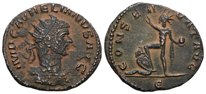 Aurelian (270-275) AE Antoninian, Antioch. Artificial sandpatina. Weight 3,88 gr...