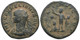 Aurelian Æ Antoninianus. Tripolis, AD 274. Artificial sandpatina. Weight 2,52 gr - Diameter 20 mm