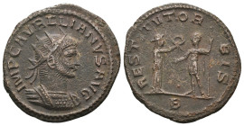 Aurelian. A.D. 270-275. Æ antoninianus. Cyzicus mint. Weight 4,09 gr - Diameter 21 mm