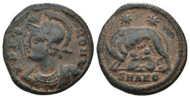 City Commemorative Æ Nummus. Struck under Constantine I. Antioch, AD 330-335. . artificial sandpatina.Weight 2,60 gr - Diameter 16 mm
