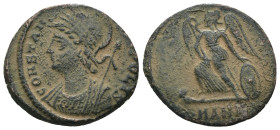 Commemorative for Constantinople. A.D. 330-335. AE centenionalis. Antioch mint. Artificial sandpatina. Weight 2,60 gr - Diameter 17 mm