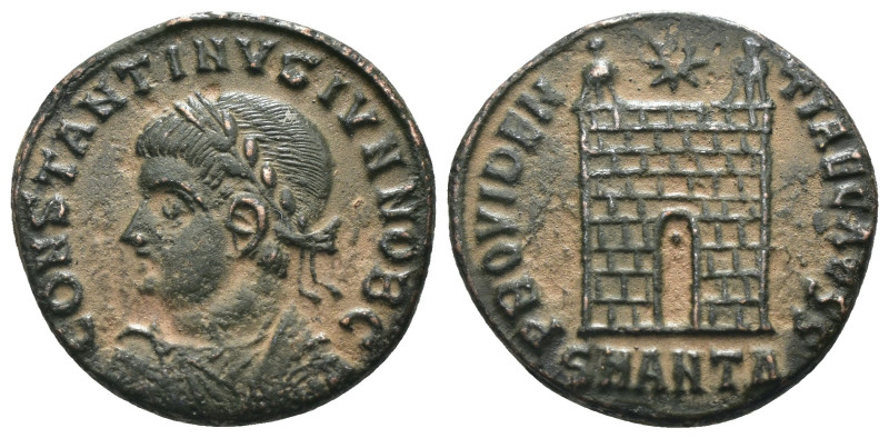 Constantine II, as Caesar. AE, Antioch, AD 325-326. artificial sandpatina. Weigh...