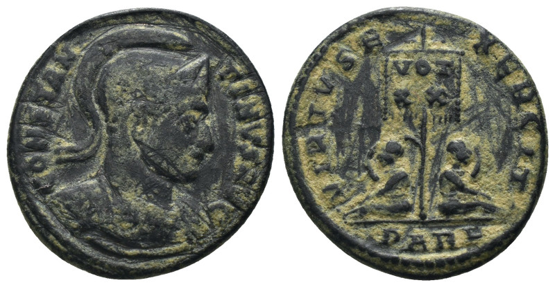 Constantinus I. (307-337 AD). Follis. Antioch. Obv: CONSTANTINVS AVG. helmeted b...