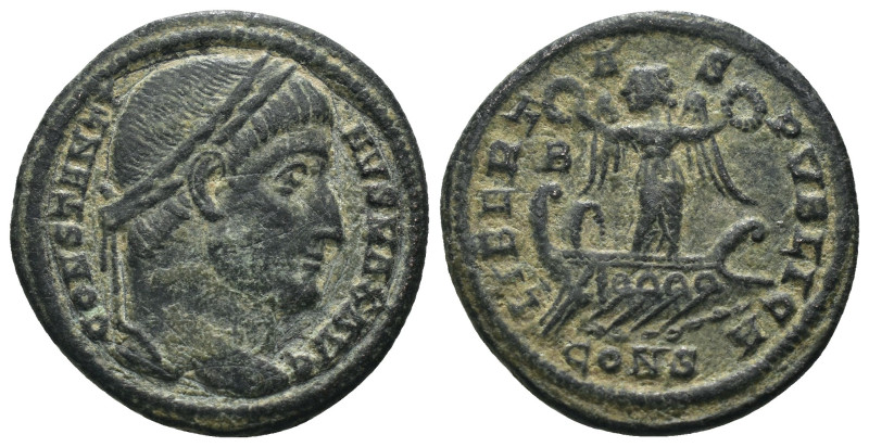 Constantinus I. (327-328 AD). Follis. Constantinople. Obv: CONSTANTINVS MAX AVG....