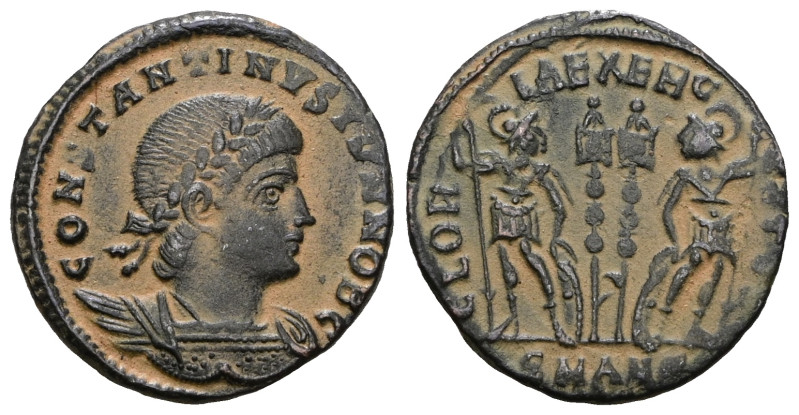 Constantinus II (Caesar, 317-337) AE follis.. Artificial sandpatina.Weight 2,19 ...